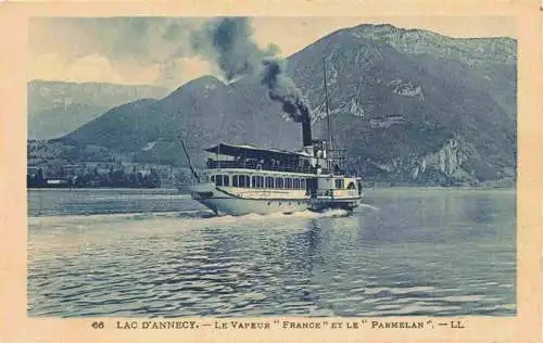 AK / Ansichtskarte  ANNECY_74_Haute-Savoie Vapeur France et Parmelan au Lac d'Annecy