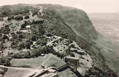 AK / Ansichtskarte  Le_Mont_Saleve_74_Haute-Savoie Vue aérienne Gare Supérieure et Restaurant du Téléphérique