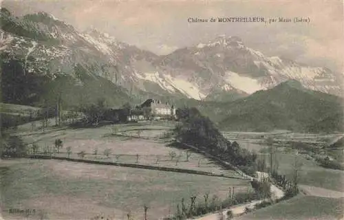 AK / Ansichtskarte  Mens_38_Isere Château de Montmeilleur et les Alpes