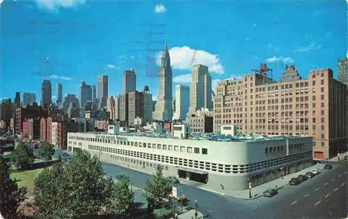 AK / Ansichtskarte  Manhattan__New_York_USA Skyline showing the new East Side Airlines Terminal in foreground