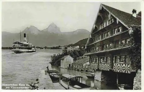 AK / Ansichtskarte  TREIB_UR Historisches Haus zur Treib am Vierwaldstaettersee Dampfer