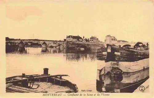AK / Ansichtskarte  Montereau_-Fault-Yonne_77_Seine-et-Marne Confluent de la Seine et de l'Yonne