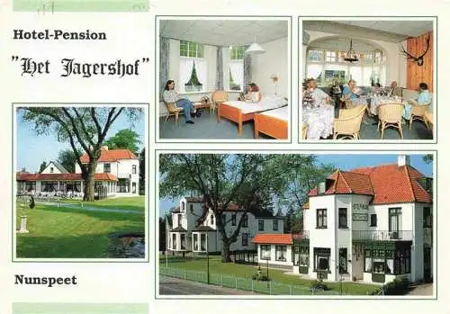 AK / Ansichtskarte  Nunspeet_NL Hotel Pension Jagershof Zimmer Gastraum