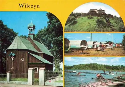 AK / Ansichtskarte  Wilczyn Kosziol drewniany Zrekonstruowani grodek sto?kowy w Mrówkach O?rodek wypoczynkowy nad Jeziorem Wilcznskim