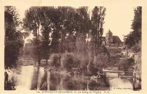 AK / Ansichtskarte  Montigny-sur-Loing_77_Seine-et-Marne Au Loing et vue sur l'église