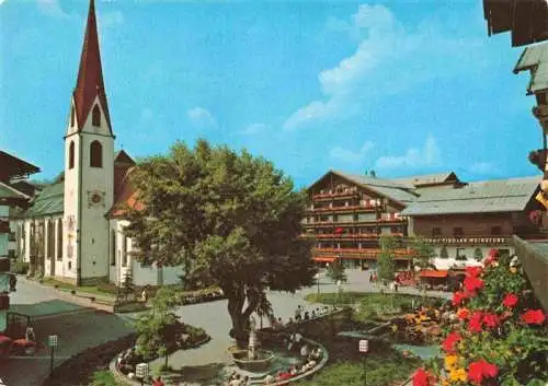 AK / Ansichtskarte 73982903 Seefeld_Tirol Dorfplatz mit Kirche