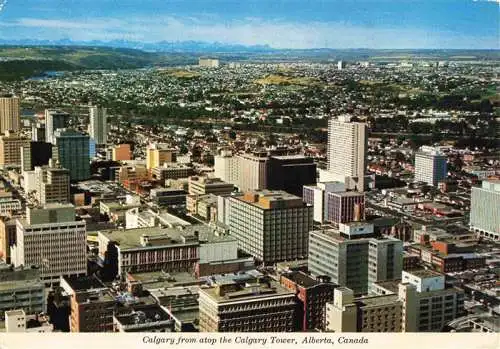 AK / Ansichtskarte  Calgary_Alberta_Canada City from atop the Calgary Tower