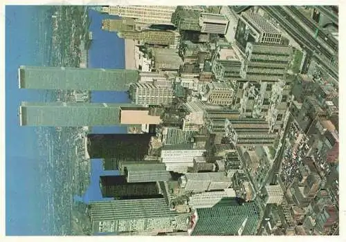 AK / Ansichtskarte  Manhattan__New_York_USA Aerial view of lower Manhattan Skyline New York's financial district and World Trade Center