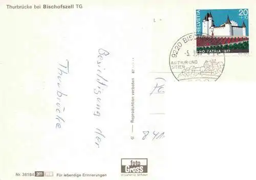 AK / Ansichtskarte  Bischofszell_TG Thurbruecke