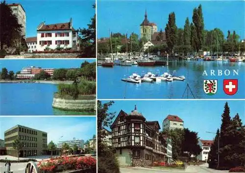 AK / Ansichtskarte  ARBON__TG Teilansichten Hafen Schloss