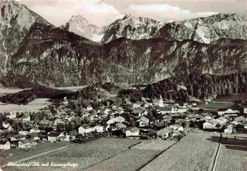 AK / Ansichtskarte  Oberaudorf_Inn Panorama Blick gegen Kaisergebirge