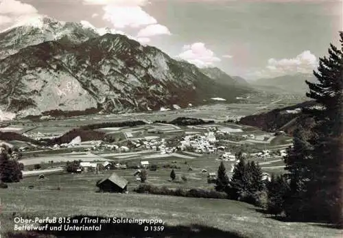 AK / Ansichtskarte  Ober-Perfuss_Oberperfuss_Innsbruck_Tirol_AT Panorama mit Solsteingruppe Bettelwurf und Unterinntal