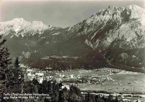 AK / Ansichtskarte 73982954 Telfs_Tirol_AT Panorama Ruine Hoertenberg gegen Hohe Munde