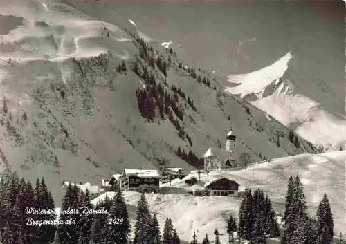 AK / Ansichtskarte  Damuels_Vorarlberg_AT Panorama Wintersportplatz Bregenzerwald