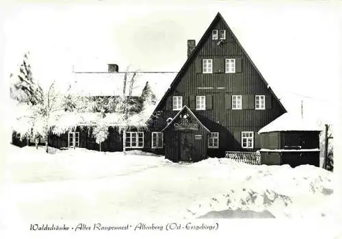 AK / Ansichtskarte  Altenberg__Erzgebirge_Sachsen Waldschaenke Altes Raupennest im Winter