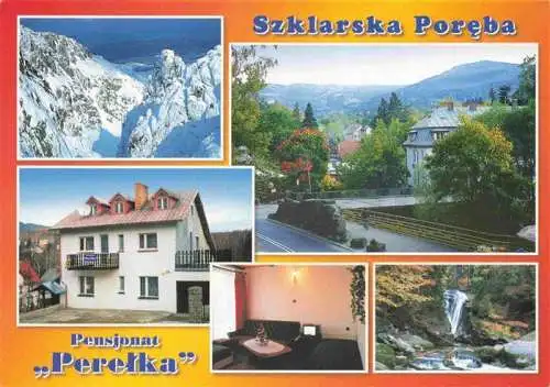 AK / Ansichtskarte  Szklarska_Poreba_Schreiberhau_Riesengebirge_PL Pensjonat Perelka Teilansichten