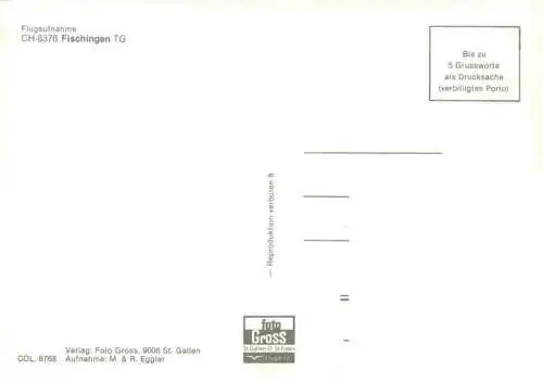 AK / Ansichtskarte  Fischingen_TG Fliegeraufnahme