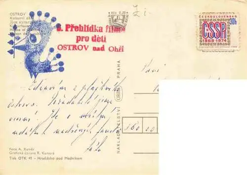 AK / Ansichtskarte  Ostrov_nad_Ohry_Karlovy_Vary_Karlsbad_CZ Kulturni dum