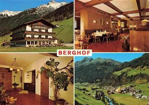 AK / Ansichtskarte 73983114 Neustift__Stubaital_Tirol_AT Hotel Berghof Gastraum Rezeption Fliegeraufnahme