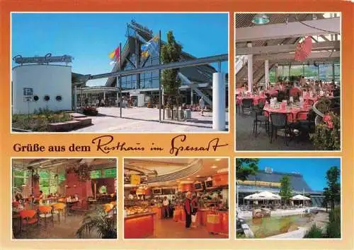 AK / Ansichtskarte 73983133 Rohrbrunn Rasthaus mit Motel im Spessart Gastraeume Teich