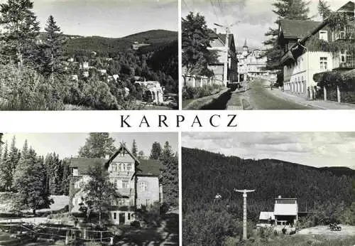 AK / Ansichtskarte 73983165 Karpacz_Krummhuebel_PL Panorama Ulica 1 Maja Bergstation Lift FWP Ferienhaus