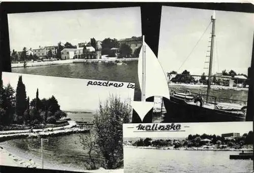 AK / Ansichtskarte  Malinska__Krk_Croatia Teilansichten Hafen Bucht