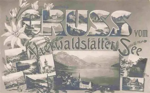 AK / Ansichtskarte  Vierwaldstaettersee_Vierwaldstaedtersee_SZ Seepartie Teilansichten