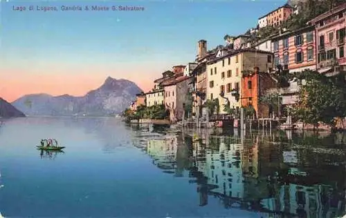 AK / Ansichtskarte  Gandria_Lago_di_Lugano e Monte San Salvatore