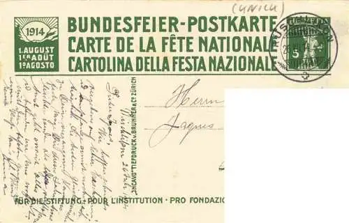 AK / Ansichtskarte  YVERDON-LES-BAINS_VD Pestalozzi in Yverdon Idee zu einem Transparent