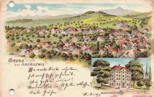 AK / Ansichtskarte  Oberuzwil_SG Panorama Besserung Anstalt