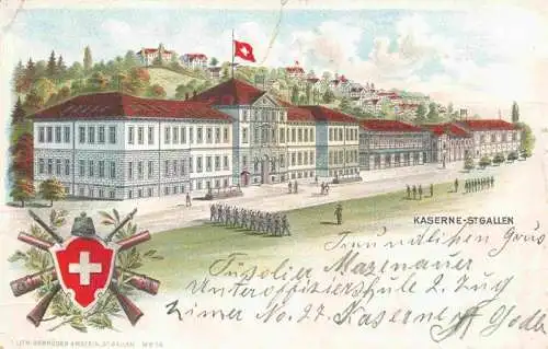 AK / Ansichtskarte  St_Gallen_SANKT_GALLEN_SG Kaserne Militaerpost