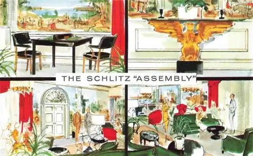 AK / Ansichtskarte  Milwaukee__Wisconsin_USA The Schlitz Assembly Kuenstlerkarte