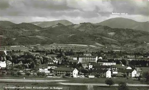 AK / Ansichtskarte  BAD_KROZINGEN Panorama Thermalkurort Blick zum Belchen Schwarzwald