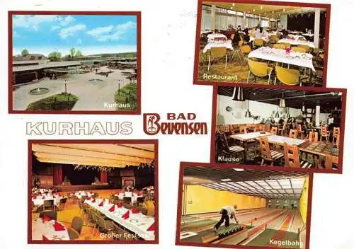 AK / Ansichtskarte  Bad_Bevensen Kurhaus Restaurant Klause Grosser Festsaal Kegelbahn