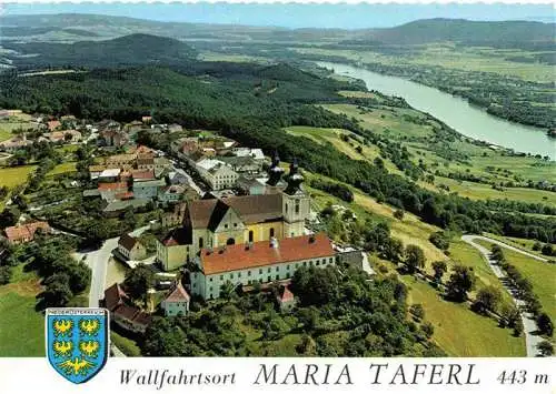 AK / Ansichtskarte 73983377 Maria_Taferl Panorama Wallfahrtsort Wallfahrtskirche Barocke Basilika