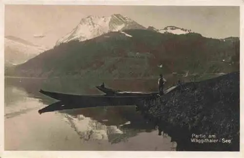 AK / Ansichtskarte  Waeggital_Waegital_Waeggithal_SZ Partie am Waeggithalr See