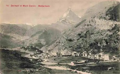 AK / Ansichtskarte  Zermatt_VS et Mont Cervin