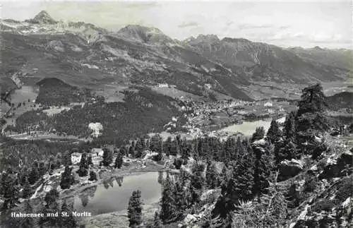 AK / Ansichtskarte  Hahnensee_St_Moritz_GR Panorama