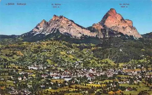 AK / Ansichtskarte  SCHWYZ_SZ Panorama mit Kl Mythen und Gr Mythen