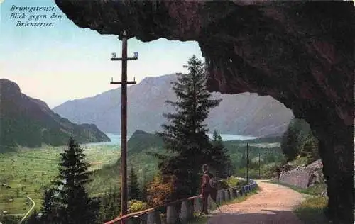 AK / Ansichtskarte  Bruenig__OW Bruenigstrasse mit Blick zum Brienzersee