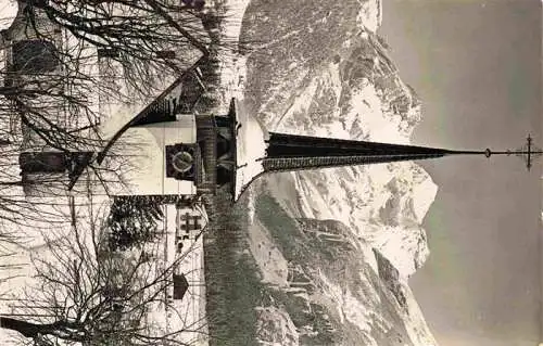 AK / Ansichtskarte  Kandersteg_BE Kirche mit Bluemlisalp