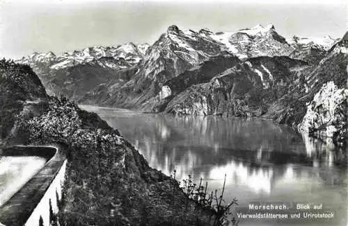 AK / Ansichtskarte  Morschach_SZ Blick auf Vierwaldstaettersee und Urirotstock