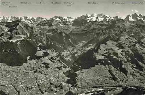 AK / Ansichtskarte  Kiental_BE Blick vom Niesen auf Kandertal Scharnachtal Kien Aria