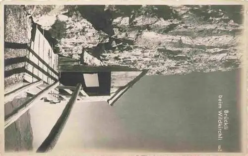 AK / Ansichtskarte  Aescher-Wildkirchli_IR Brueckli beim Wildkirchli