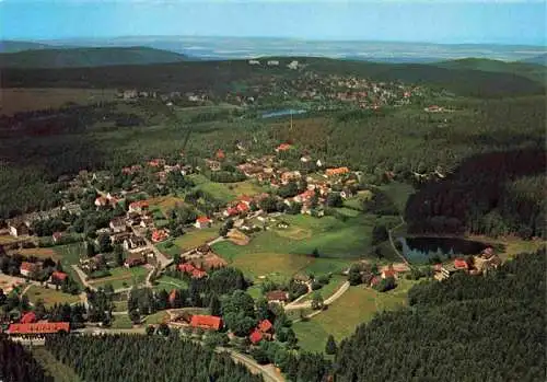 AK / Ansichtskarte  Hahnenklee-Bockswiese_Harz Panorama im Vordergrund Bockswiese im Hintergrund Hahnenklee