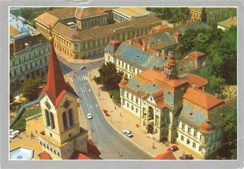 AK / Ansichtskarte 73983596 Zrenjanin_Serbia Stadtzentrum Kirche Rathaus