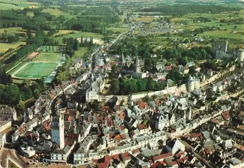 AK / Ansichtskarte  Loches_37_Indre-et-Loire Tour Saint-Antoine Château Eglise Saint-Ours Collection Les Merveilles du Val de Loire vue aérienne