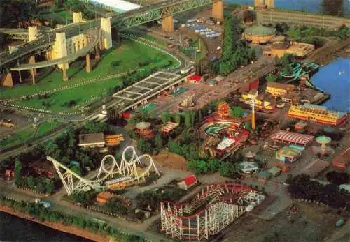 AK / Ansichtskarte  MONTREAL__QUEBEC_Canada La Ronde à l'Ile Sainte Hélène vue aérienne