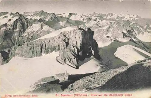AK / Ansichtskarte  Grosser_Spannort_Grosser_3202m_Engelberg_OW Blick auf die Oberlaender Berge