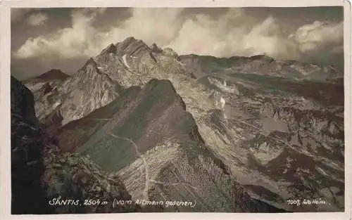 AK / Ansichtskarte  Saentis_2504m_AR Blick vom Altmann